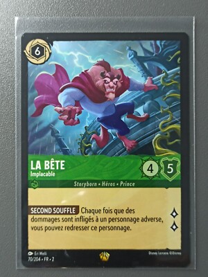 beast lorcana card Best Beauty And The Cards In Disney if theres a card under this character eBay Auction Item 204756878141 TCG