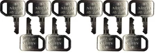 Fits #1 (JD) AR51481 John Deere Backhoe Dozer Ignition Keys *10 Pack*