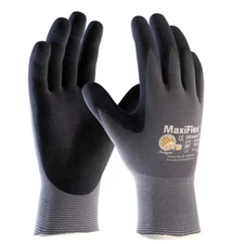 12 Pair 34-874 MaxiFlex Ultimate Micro Foam Nitrile Grip Coated Gloves LARGE