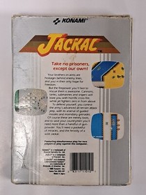 JACKAL NES Game Cartridge, manual, Original Box