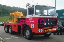 WEST YORKSHIRE ERF TOW BUS TRUCK 4100  6x4 PHOTOGRAPH 1