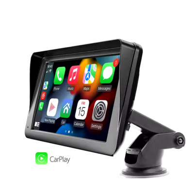 7 Zoll Tragbares Touchscreen Autoradio Kabellos Apple Carplay + Android Auto BT FM