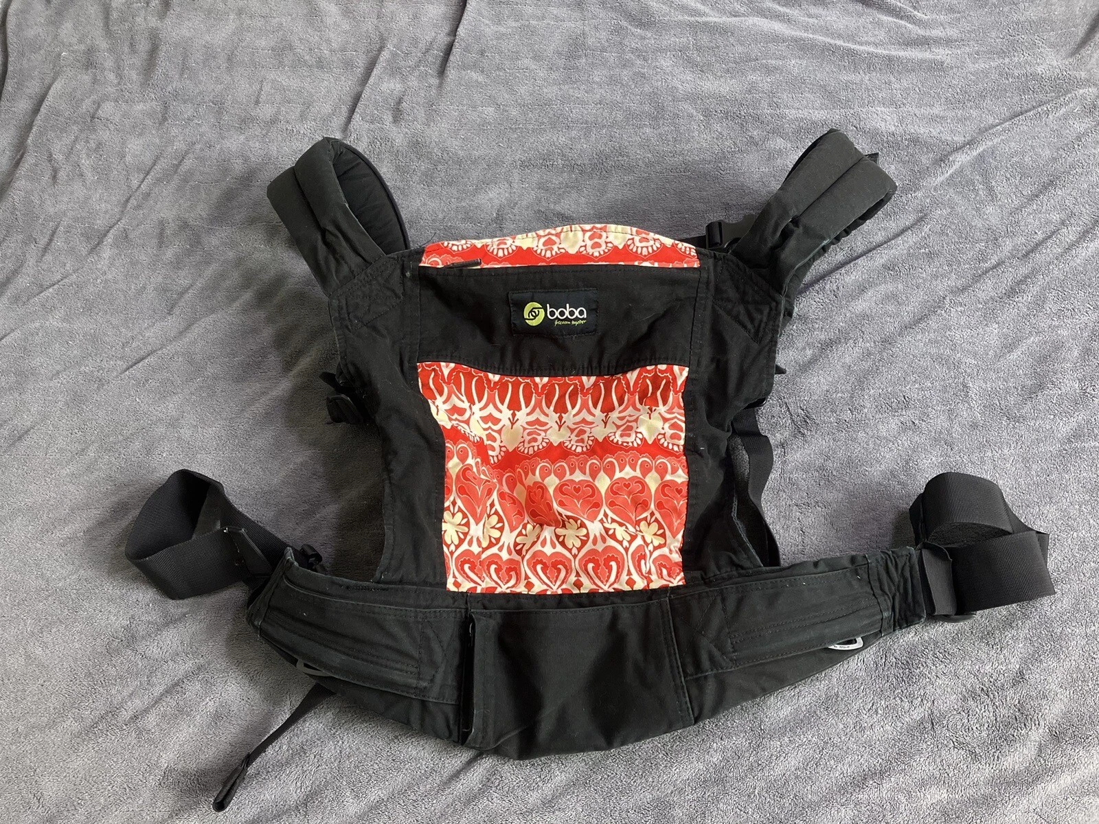 Boba Baby Carrier Classic – Pink/Red Black Freedom Together NO HOOD