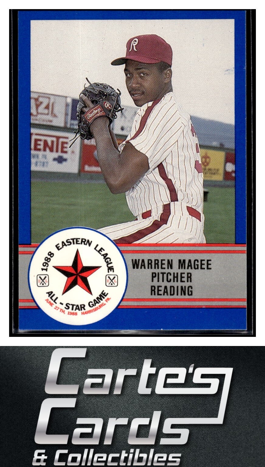 Warren Magee 1988 ProCards Eastern League All-Stars #E-33  Reading Phillies