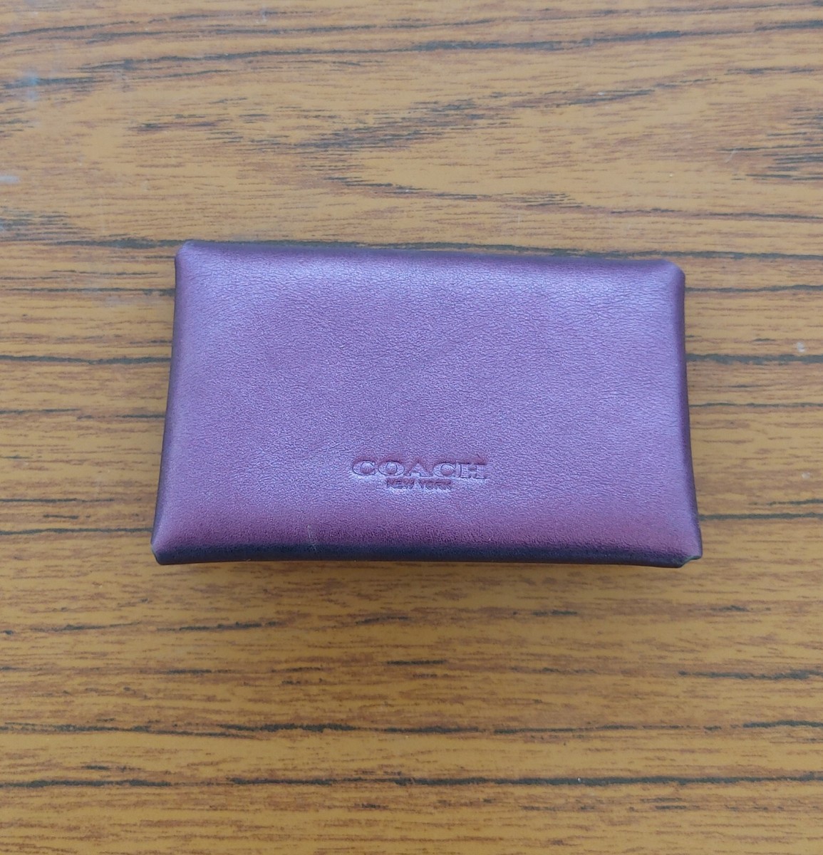 coach small purple wallet