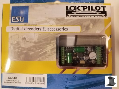 ESU 54640 ~ New 2025 ~ LokPilot XL MM/DCC/SX/M4 ~ 8 Outputs With PowerPack 