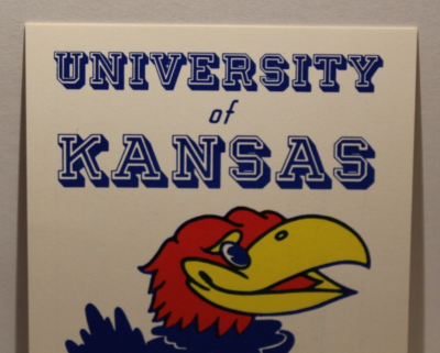カンザス大学　ジェイホークス　バスケットボール　マスコット　キャラクター VINTAGE 1989 1990 KANSAS JAYHAWKS BASKETBALL CARD MASCOT LOGO KU