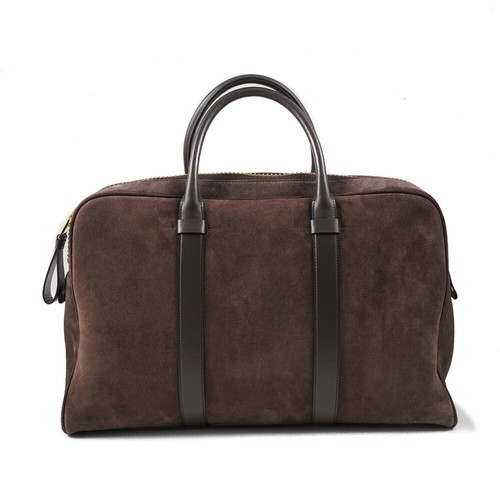 NWT $3290 TOM FORD Brown Calf Suede and 