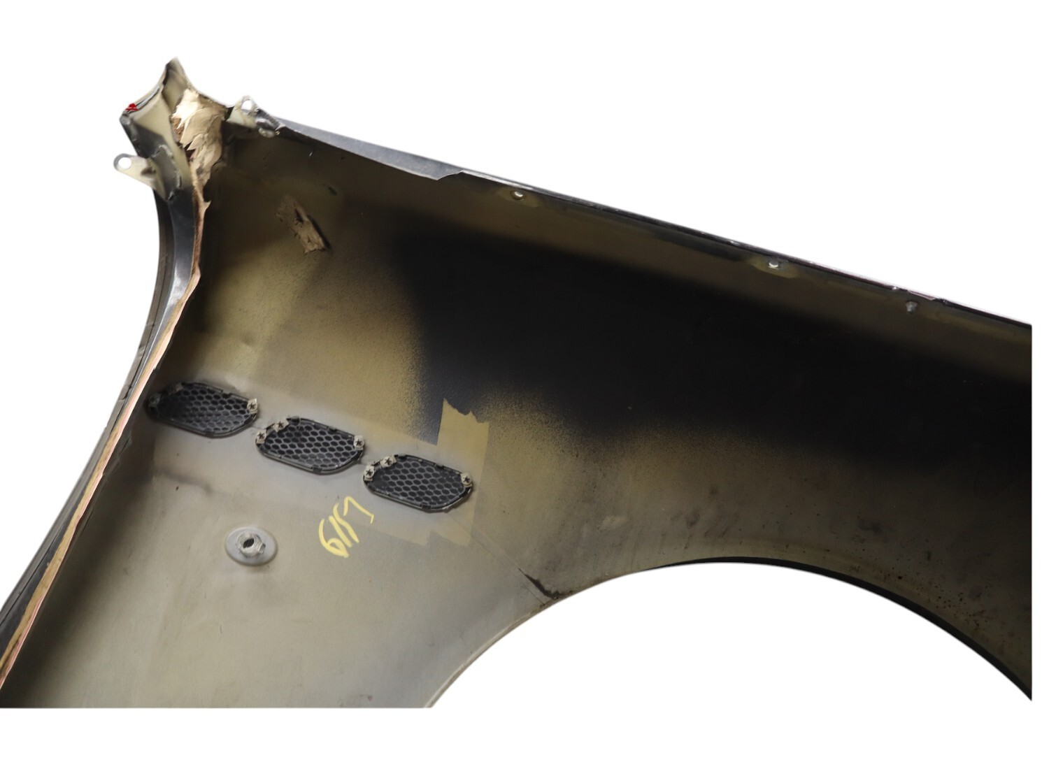03-13 Maserati Quattroporte S M139 Left Driver Side Fender Assembly Black Oem