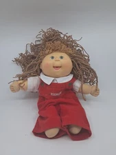 Vtg Cabbage Patch Doll Brown Poodle Hair Green Eyes, First EDITION 199P