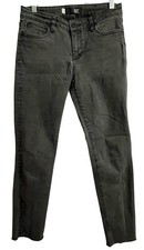 Kut From The Kloth Womens Diana Skinny Jeans Sz 4 Black Straight Leg Mid Rise