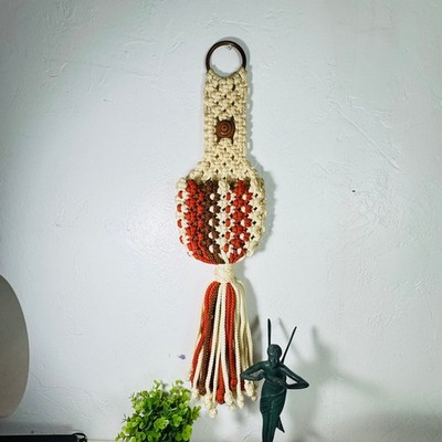 Handmade Macrame Wall Pocket Boho Hanging Organizer