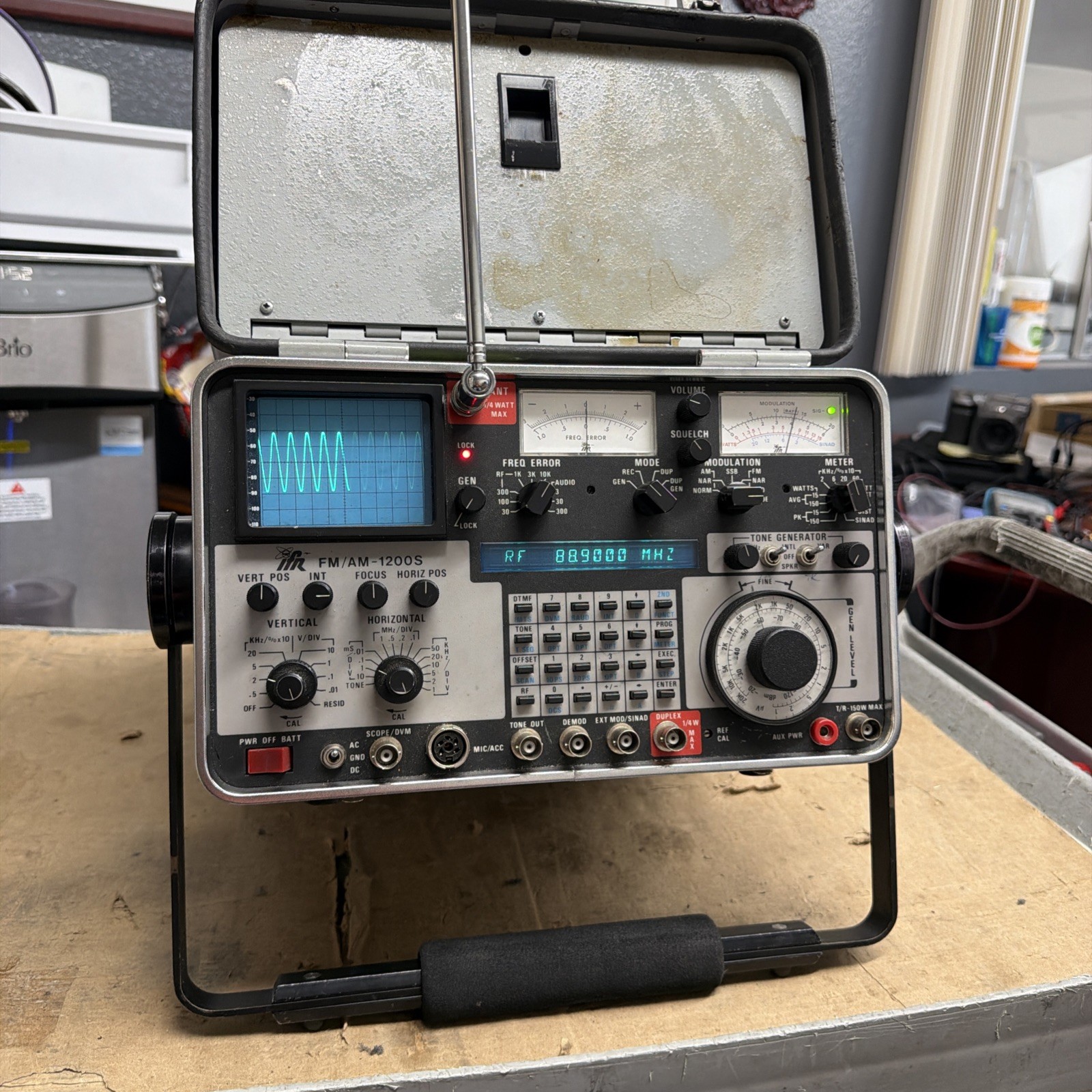IFR Fm/Am-1200S Communications Service Monitor 250 kHz to 1 GHz Tested And Cal