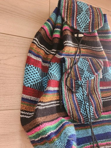 Artesanias Lillo Backpack Woven Boho Mexican Aztec Hippie Beach Bag Pinzon - Bild 4 von 13