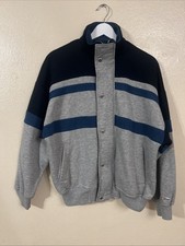 Vintage Christian Dior Monsieur Jacket Men's M Zip Button Knit Fleece Jacket