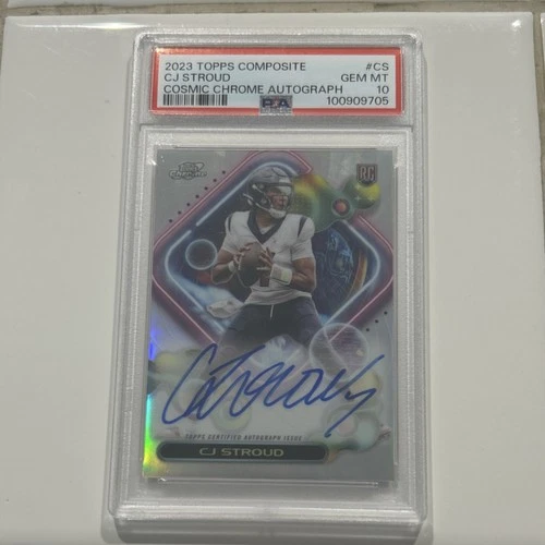 Topps Composite Cosmic Chrome Autograph Rookie CJ Stroud PSA 10 CCA-CS Texans