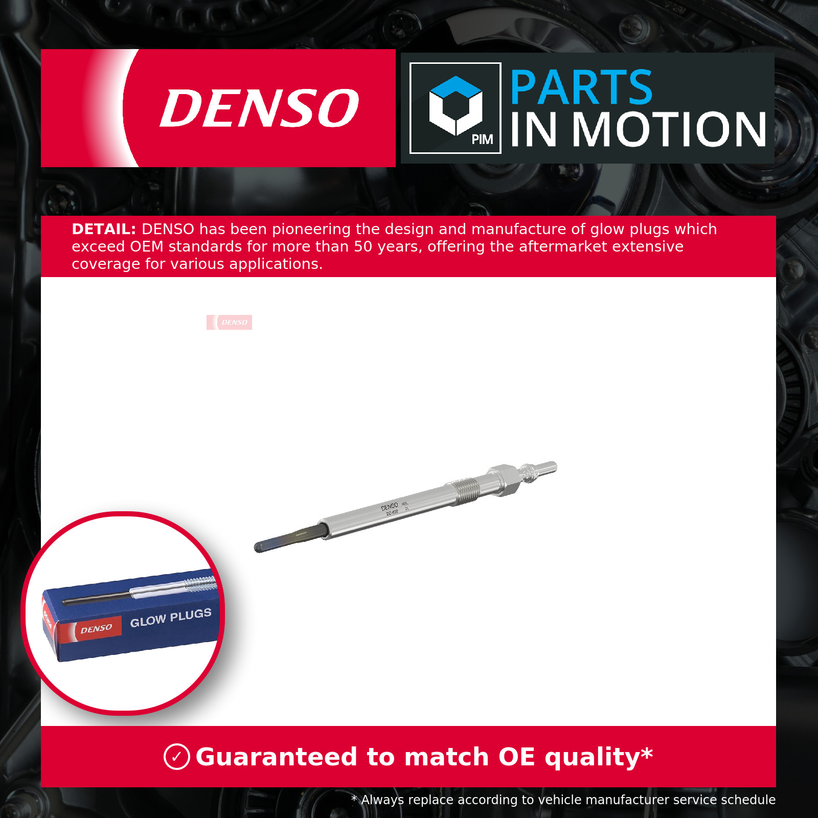 Glow Plugs Set 4x fits CHRYSLER 300C 3.0D 2011 on EXF Denso Quality Guaranteed