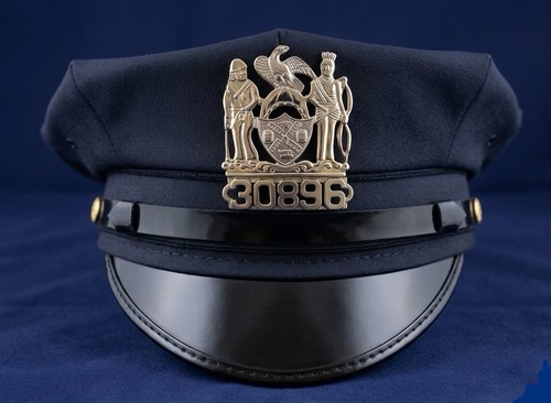 DEFUNCT NEW YORK CITY POLICE DEPARTMENT CAP & 1970 Era TRANSIT PD Patch