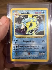Pokémon TCG Gyarados Holo 1999 Rare Unlimited Card Set Base 6/102 MP
