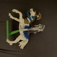 1971 Britain's LTD MEDIEVAL KNIGHT on White Rearing Horse - Missing his Weapon