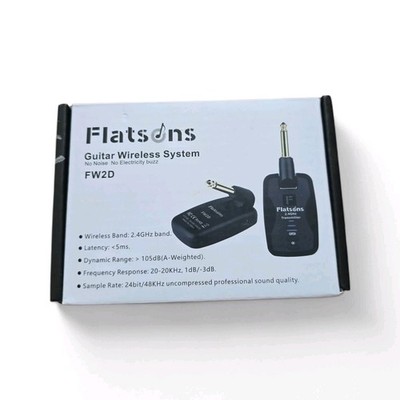 Flatsons FW2D Guitar Wireless System 2.4GHz Transmitter Receiver