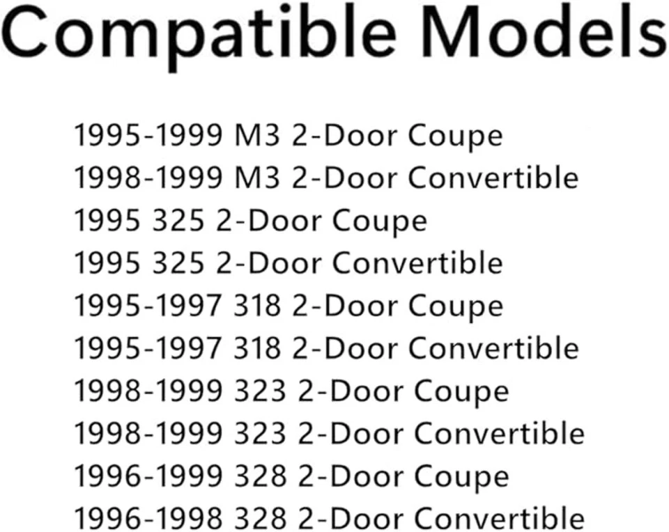 BMW 3 Series M3 328i 323i 325is 318i Left Door Window Glass 1995-1999 Foto 3 de 3