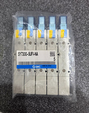 5) SMC SY7300-5UF1-NA Pneumatic Solenoid Valve 5-Way/2-Position Assembly.