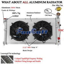 For 1997-2003 Pontiac Grand Prix Buick Regal 3.43.8l 3row Radiator Shroud Fan