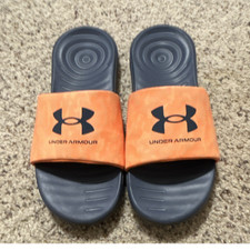 Under Armour Ignite Orange Slide Sandals Men's US 9 Slip On Casual Summer