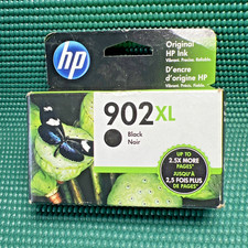 HP 902XL Black Ink Cartridge OEM T6M14AN NEW Sealed Box Exp: 07/2022