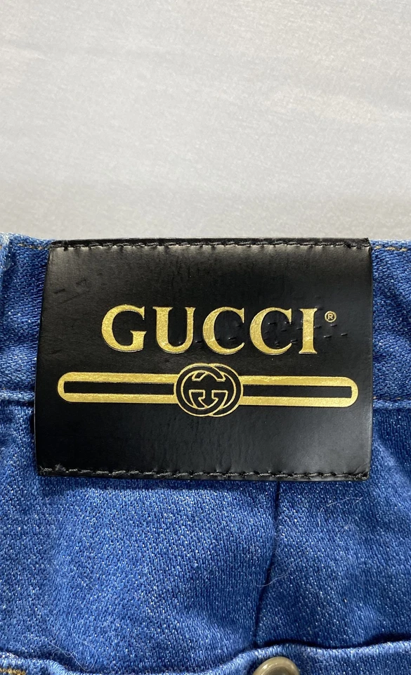 Pantalones cortos vaqueros azules Gucci para mujer talla 32 Foto 4 de 4