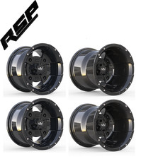 VBW Felgensatz AEON Cobra 10x8 LK156 / 10x10 LK110 schwarz glanz Quad Felgen