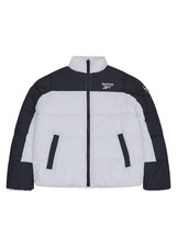 Reebok Womens Puffer Jacket Reversible Puffer Jacket White Black