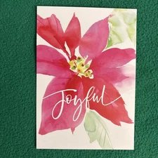 LIQUIDATING-Leanin’ Tree Christmas Greeting Card “Joyful…”