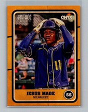 2025 Onyx Vintage Jesus Made Gold Border Parallel Baseball Card /99