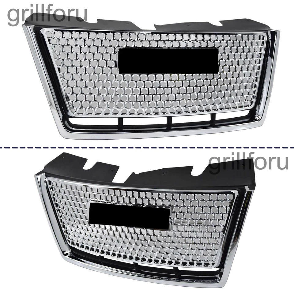 Parachoques delantero parrilla cromo panal para GMC Terrain Denali 2010-2015 nuevo Foto 3 de 4
