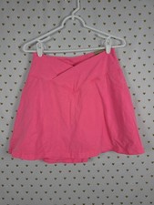 Victorias Secret PINK NEW NWT Cotton High Waist V Crossover Skort Skirt Shorts L