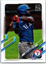 #35 Danny Santana, Texas Rangers 2021 Topps Baseball Series 1 Base