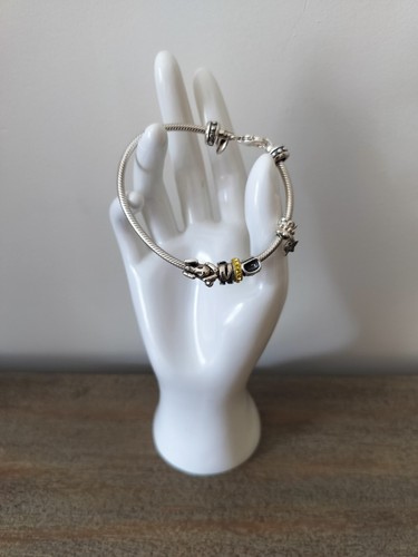 Signed  925 QG BRACELET Sterling silver  Women's 5 Assort Charms
