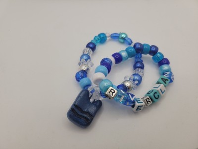 Handmade Kandi Warrior Cats Inspired Bracelets - set of 2 - RIVERCLAN