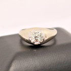 Vintage 14k White Gold Diamond Ring — photo 7