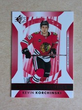Kevin Korchinski 2023-24 UD SP Hockey #118 Rookie Authentics Red Parallel /899
