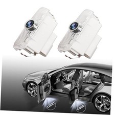 No Fade Car Door Light Logo Compatible for Infiniti, 2 Pack Ultra White 2pcs