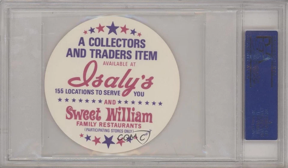 1976 MSA Discs Isaly's/Sweet William Bob Watson PSA 10 GEM MT - Image 2 of 2