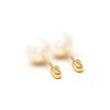 14K Gold Screw Back Earring Backs Secure Replacement Backs for Screwback Stud