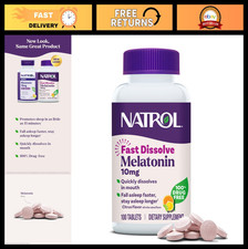 Melatonin 10mg Fast Dissolve Tablets - Citrus Flavor, Sleep Support, 100 Count