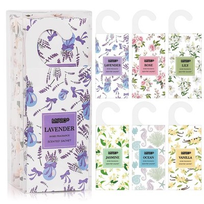 12 Packs Large Sachets for Drawers and Closets, Large Hanging Sachet Bags Clo...