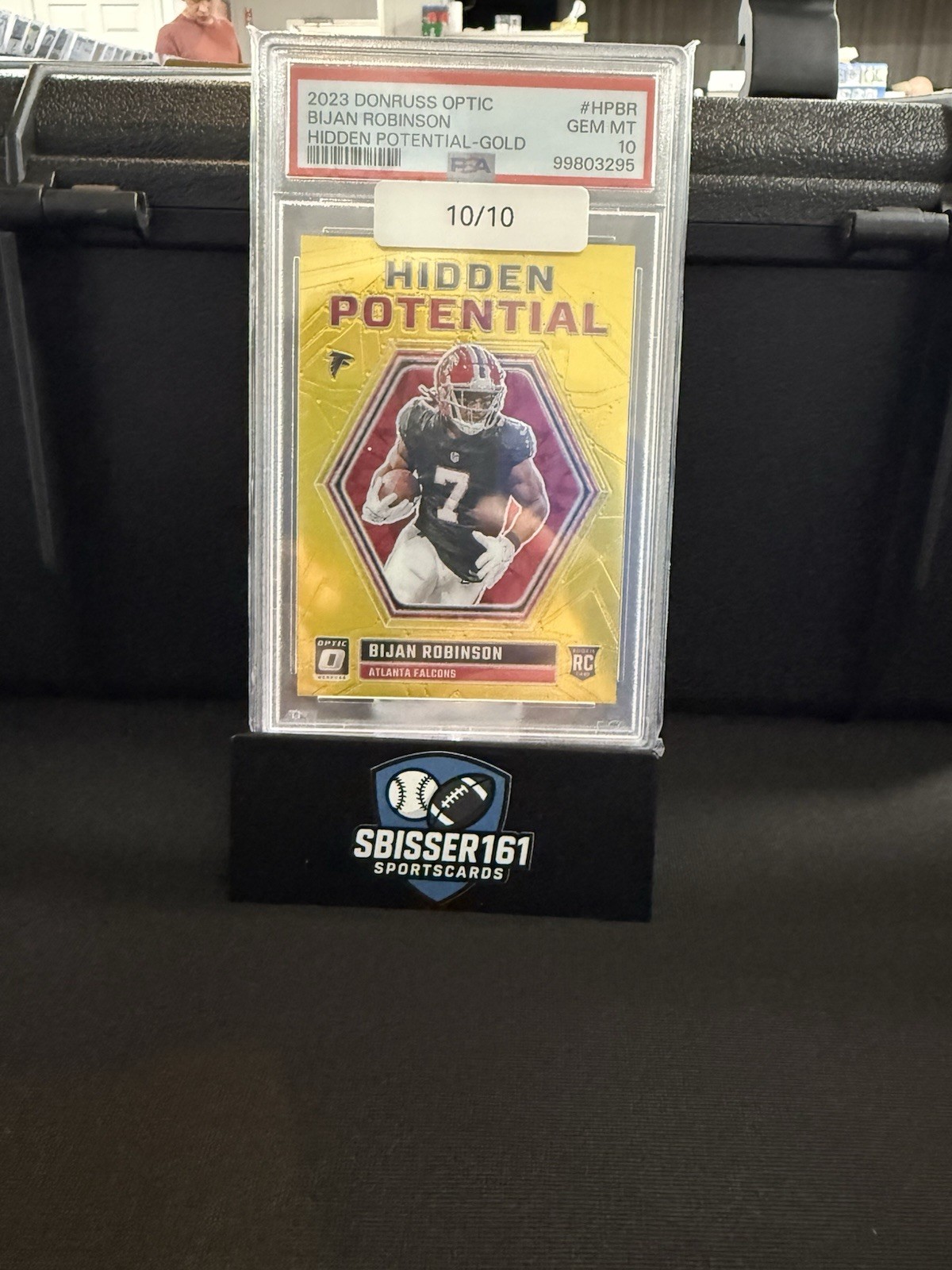 Bijan Robinson Panini Donruss Optic Hidden Potential #HPBR Gold