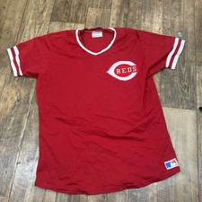 Vintage 1970s  Cincinnati Reds Baseball Jersey Mens Size XL Sand Knit