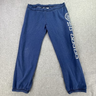 Victoria Secret Sweatpants Womens Medium Blue Logo Cotton Casual Athleisure Y2K
